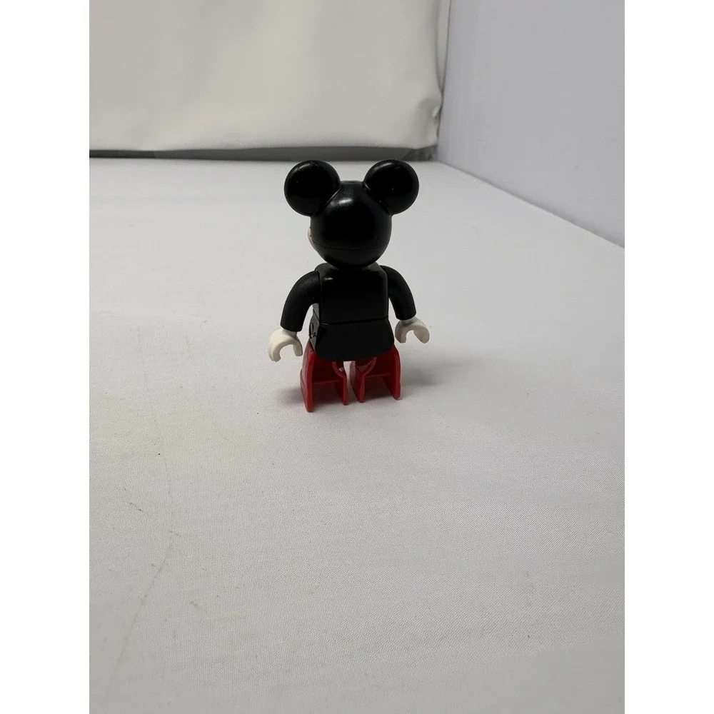 Lego Duplo Disney Mickey Mouse Figure Black Coat Yellow Tie Red Pants